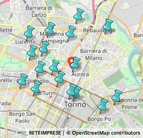 Mappa Lungo Dora Agrigento, 10152 Torino TO, Italia (2.07353)