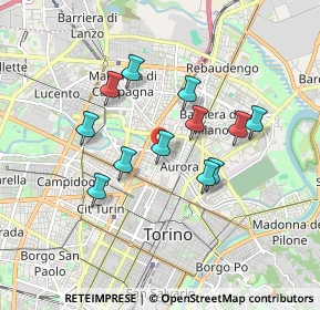 Mappa Lungo Dora Agrigento, 10152 Torino TO, Italia (1.49417)