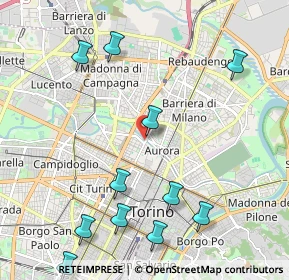 Mappa Lungo Dora Agrigento, 10152 Torino TO, Italia (2.55636)