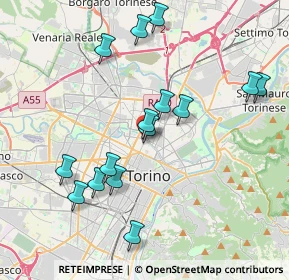 Mappa Lungo Dora Agrigento, 10152 Torino TO, Italia (3.92533)