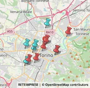 Mappa Lungo Dora Agrigento, 10152 Torino TO, Italia (2.92333)