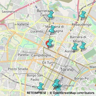 Mappa Via Belluno, 10144 Torino TO, Italia (3.03636)