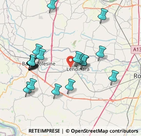 Mappa Via Argine Sinistro, 45026 Lendinara RO, Italia (7.715)