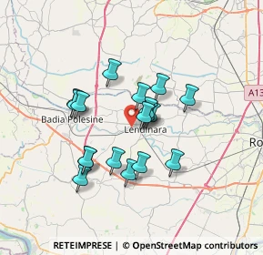 Mappa Via Argine Sinistro, 45026 Lendinara RO, Italia (5.48278)