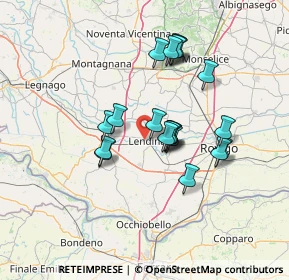 Mappa Via Argine Sinistro, 45026 Lendinara RO, Italia (11.4595)