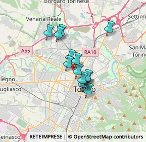 Mappa Via Graziadio Ascoli, 10144 Torino TO, Italia (2.38357)