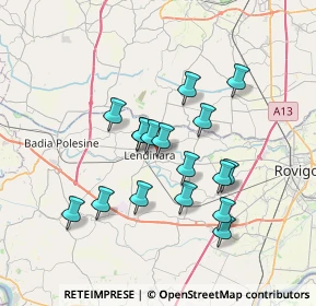 Mappa Via Benedetto Croce, 45026 Lendinara RO, Italia (6.06765)