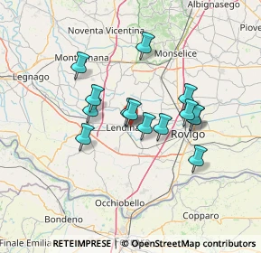 Mappa Via Benedetto Croce, 45026 Lendinara RO, Italia (10.98929)