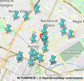 Mappa Via Giuseppe Camino, 10153 Torino TO, Italia (1.0205)