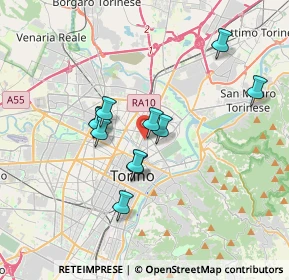 Mappa Via Giuseppe Camino, 10153 Torino TO, Italia (2.97364)