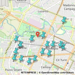 Mappa Corso Appio Claudio, 10151 Torino TO, Italia (1.29471)