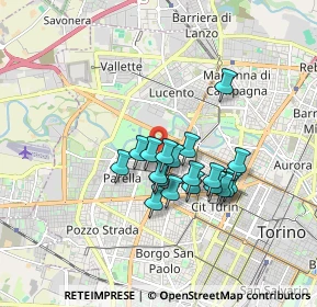 Mappa Corso Appio Claudio, 10151 Torino TO, Italia (1.33947)