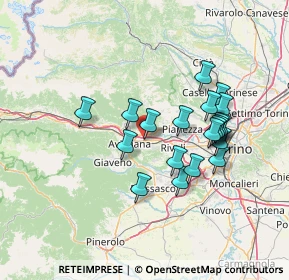 Mappa Via Della Praia, 10090 Ferriera TO, Italia (12.596)