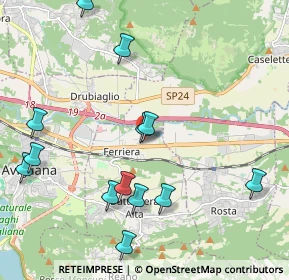 Mappa Via Della Praia, 10090 Ferriera TO, Italia (2.36615)