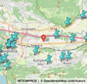 Mappa Via Della Praia, 10090 Ferriera TO, Italia (3.1075)