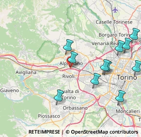 Mappa Via Cambiano, 10098 Rivoli TO, Italia (8.98182)