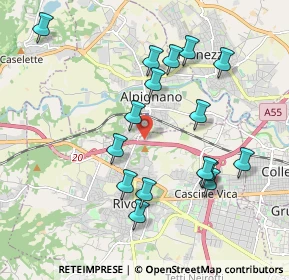 Mappa Via Cambiano, 10098 Rivoli TO, Italia (1.96625)