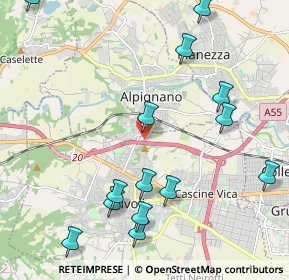 Mappa Via Cambiano, 10098 Rivoli TO, Italia (2.53571)
