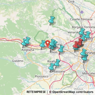 Mappa SS 25, 10098 Rivoli TO (8.7355)