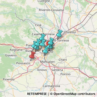 Mappa Via Vittorio Bersezio, 10152 Torino TO, Italia (7.19833)