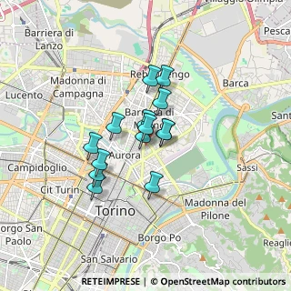 Mappa Via Vittorio Bersezio, 10152 Torino TO, Italia (1.14143)