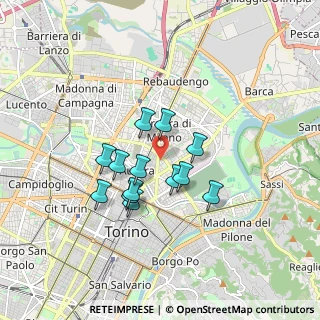 Mappa Via Vittorio Bersezio, 10152 Torino TO, Italia (1.34077)