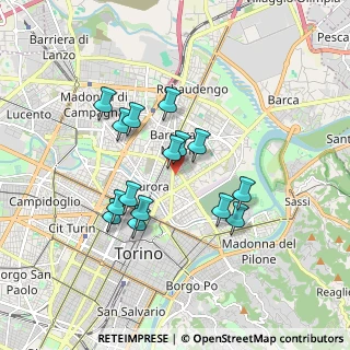 Mappa Via Vittorio Bersezio, 10152 Torino TO, Italia (1.50733)