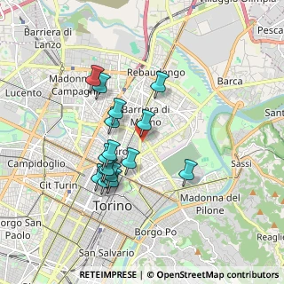 Mappa Via Vittorio Bersezio, 10152 Torino TO, Italia (1.54313)