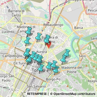 Mappa Via Vittorio Bersezio, 10152 Torino TO, Italia (1.8635)