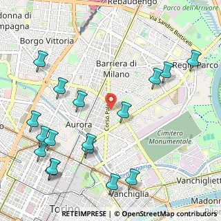 Mappa Via Vittorio Bersezio, 10152 Torino TO, Italia (1.34412)