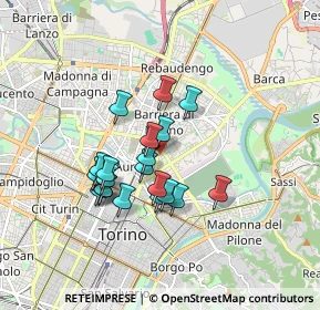 Mappa Via Vittorio Bersezio, 10152 Torino TO, Italia (1.39)