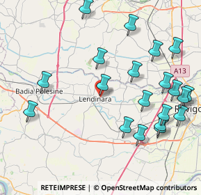 Mappa Via Santa Lucia, 45026 Lendinara RO, Italia (9.511)