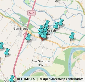 Mappa Via De Gasperi, 46031 Bagnolo San Vito MN, Italia (2.317)