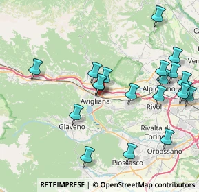 Mappa Via Giovanni e Francesca Falcone, 10051 Avigliana TO, Italia (8.985)