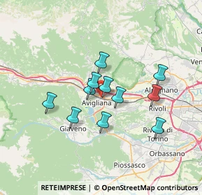 Mappa Via Giovanni e Francesca Falcone, 10051 Avigliana TO, Italia (5.37)