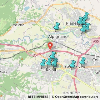 Mappa Strada Costa, 10091 Alpignano TO, Italia (2.50214)