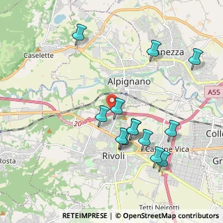 Mappa Strada Costa, 10091 Alpignano TO, Italia (1.99692)