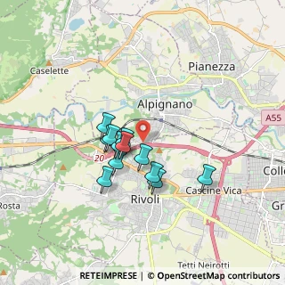 Mappa Strada Costa, 10091 Alpignano TO, Italia (1.32833)