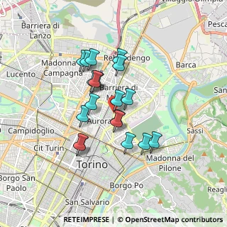 Mappa Largo Palermo, 10155 Torino TO, Italia (1.38789)
