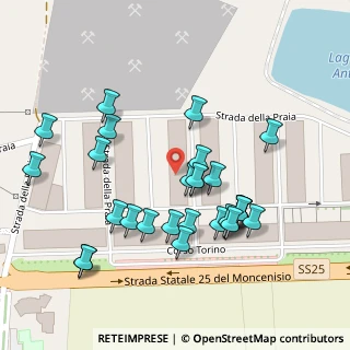 Mappa Strada della Praia, 10090 Ferriera TO, Italia (0.1)