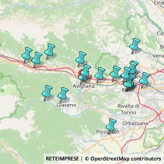 Mappa Via IV novembre, 10051 Avigliana TO, Italia (8.274)