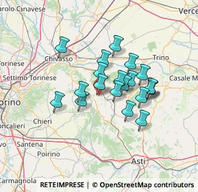 Mappa Via Eugenio Liprandi, 14023 Cocconato AT, Italia (10.534)