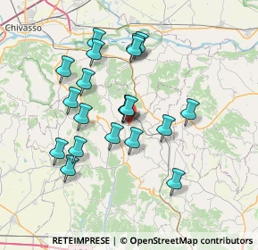 Mappa Via Eugenio Liprandi, 14023 Cocconato AT, Italia (6.5545)