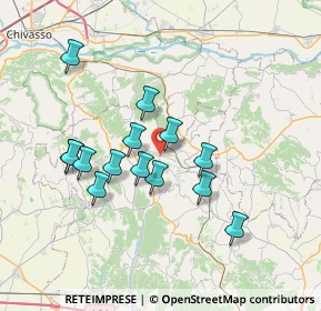 Mappa Via Eugenio Liprandi, 14023 Cocconato AT, Italia (6.45571)