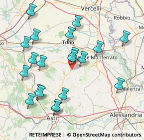 Mappa Via Cistilliano, 15020 Cereseto AL, Italia (17.225)
