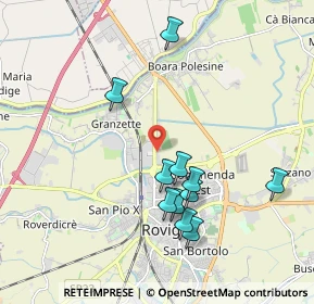 Mappa VIA PORTA ADIGE, 45100 Rovigo RO, Italia (1.86909)