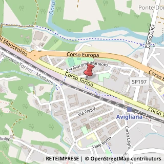 Mappa Corso Torino, 202/A, 10051 Avigliana, Torino (Piemonte)