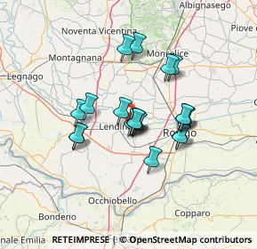 Mappa Via Ceresolo, 45026 Lendinara RO, Italia (10.3615)