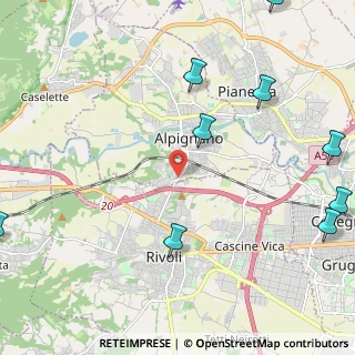 Mappa Via Rivoli, 10091 Alpignano TO, Italia (3.47455)