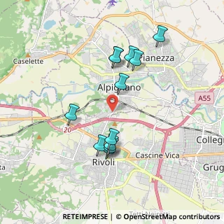 Mappa Via Rivoli, 10091 Alpignano TO, Italia (1.75)